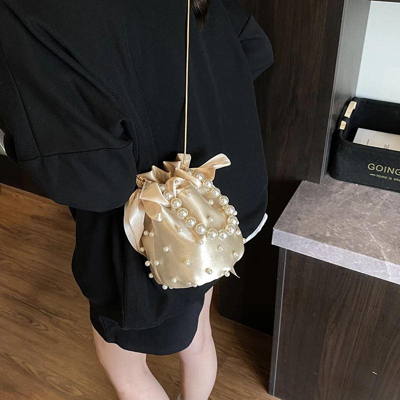 Luxury Bags On Sales - Tas Selempang Wanita Desain Manik-Manik Modis,